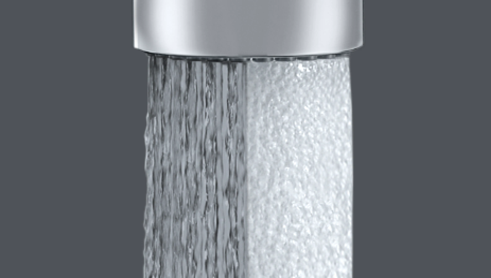 Water-efficient faucet aerator