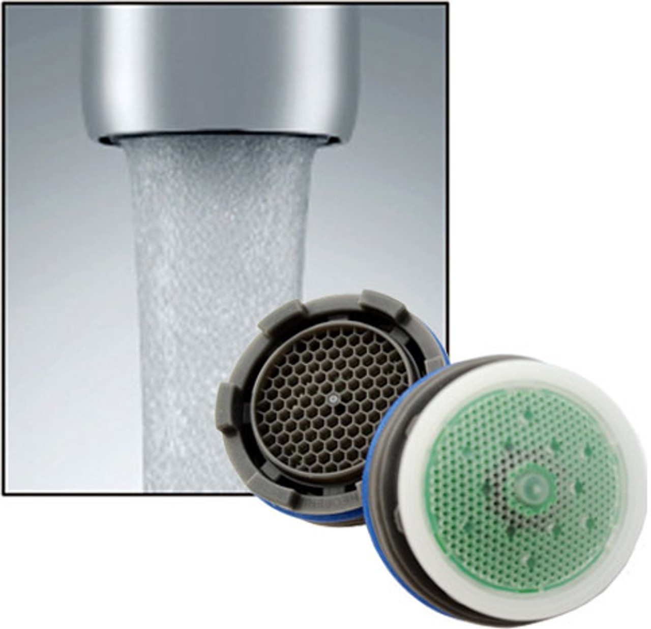 Close-up aerator view